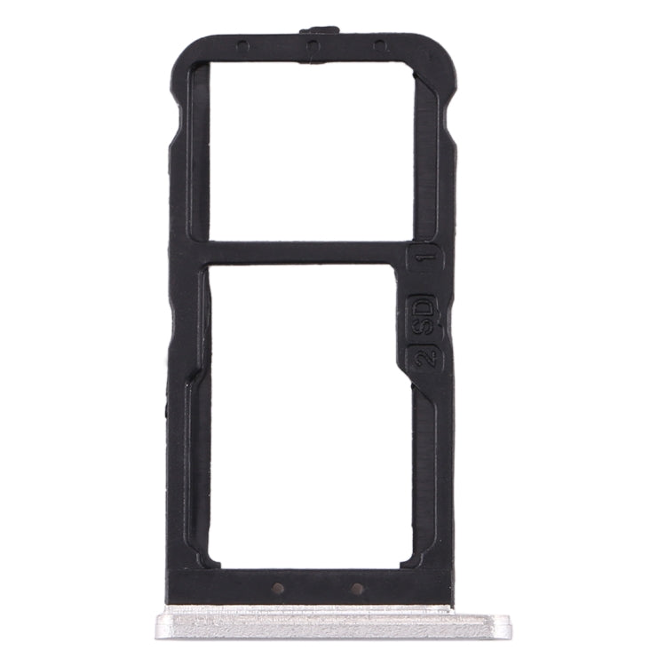 SIM Card Tray + SIM Card Tray / Micro SD Card Tray for Nokia 7 TA-1041 (White) - Card Tray by PMc TechLife | Online Shopping South Africa | PMc TechLife | Buy Now Pay Later Mobicred