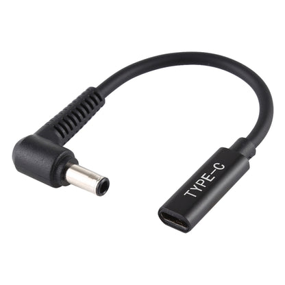 DP 5.0 x 1.0mm to Type-C Female Power Adapter Charger Cable(Black) - Universal Power Adapter by PMC Jewellery | Online Shopping South Africa | PMC Jewellery | Buy Now Pay Later Mobicred
