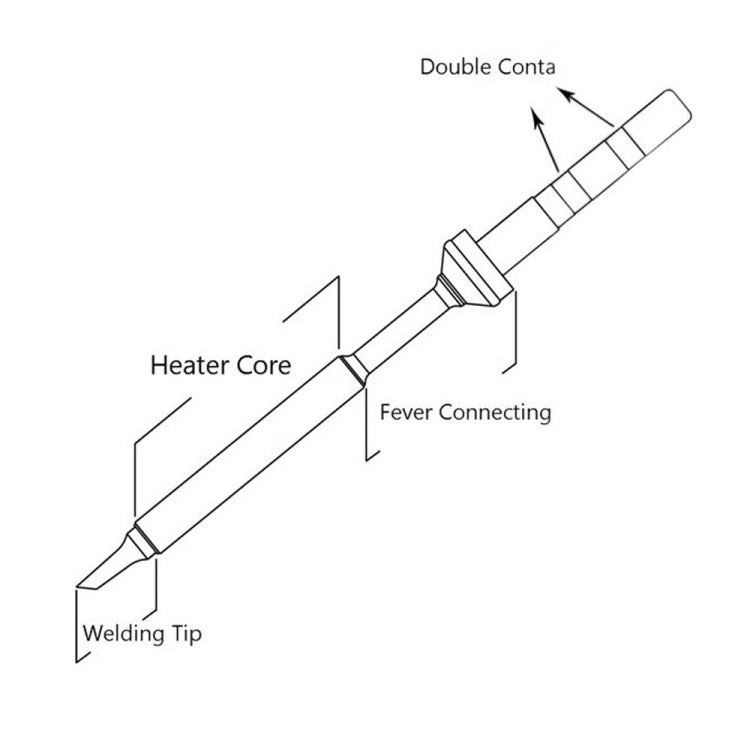 QUICKO TS100 Lead-free Electric Soldering Iron Tip, TS-D24 - Soldering Iron Tip by Quicko | Online Shopping South Africa | PMC Jewellery | Buy Now Pay Later Mobicred