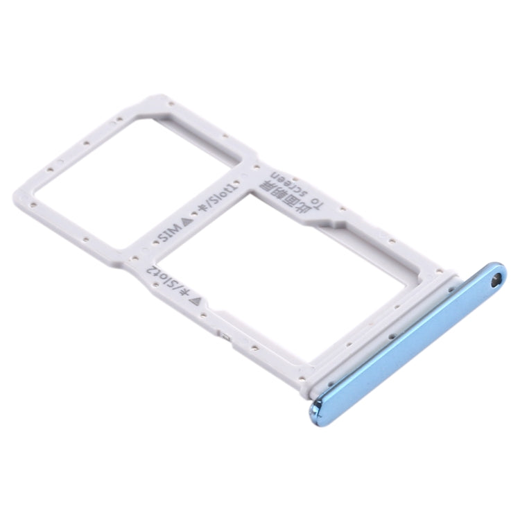 SIM Card Tray + SIM Card Tray / Micro SD Card Tray for Huawei Enjoy 10 Plus (Blue) - Card Socket by PMc TechLife | Online Shopping South Africa | PMc TechLife | Buy Now Pay Later Mobicred