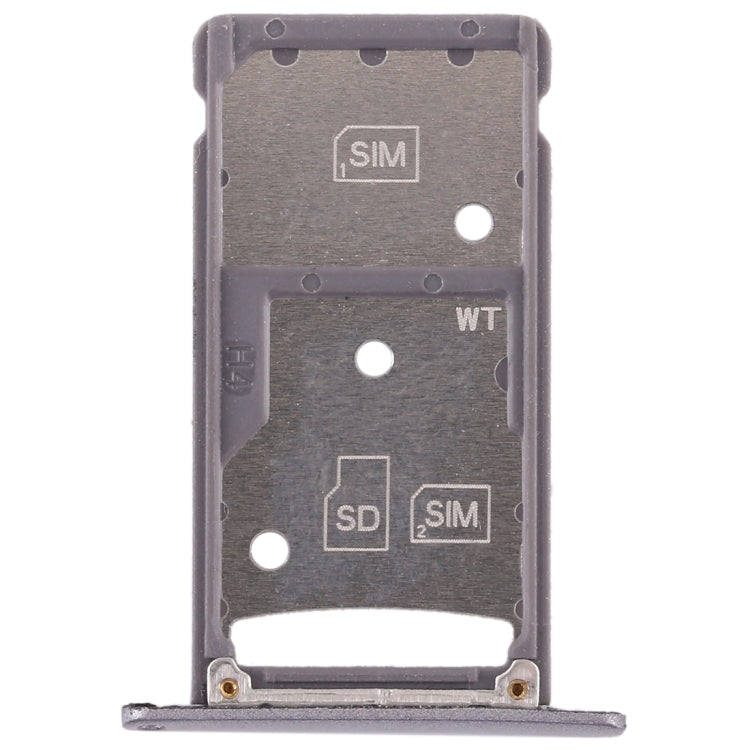 2 SIM Card Tray / Micro SD Card Tray for Huawei Enjoy 6 / AL00(Grey) - Card Socket by PMc TechLife | Online Shopping South Africa | PMc TechLife | Buy Now Pay Later Mobicred