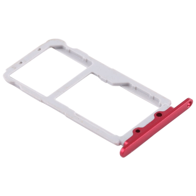 SIM Card Tray + SIM Card Tray / Micro SD Card for Huawei Honor View 10 / V10(Red) - Card Socket by PMc TechLife | Online Shopping South Africa | PMc TechLife | Buy Now Pay Later Mobicred
