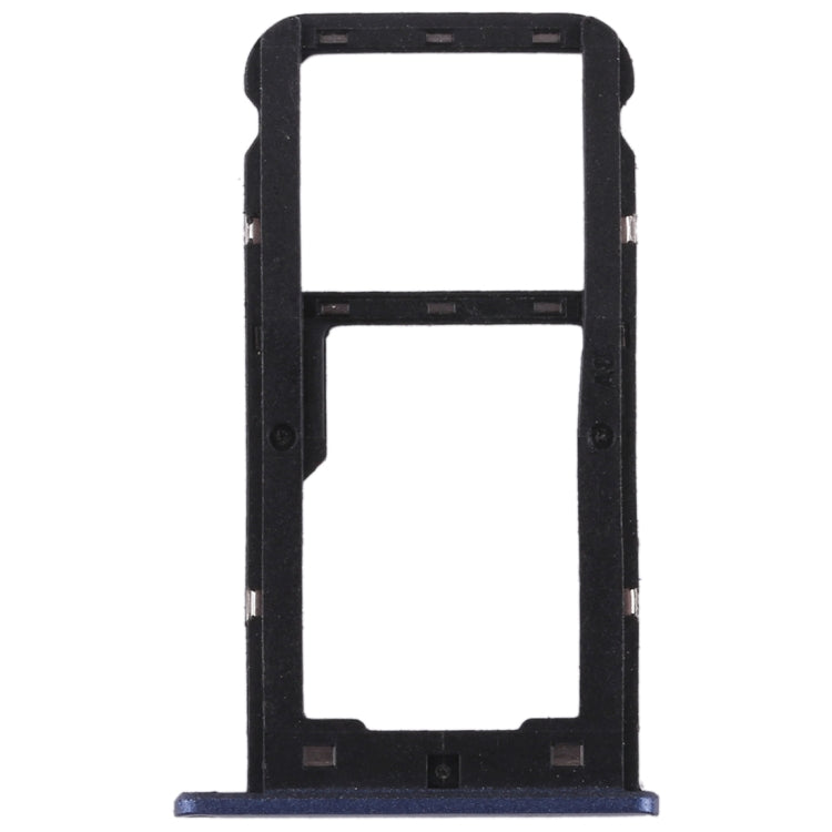 SIM Card Tray + SIM Card Tray / Micro SD Card for Huawei Enjoy 7 (Blue) - Card Socket by PMc TechLife | Online Shopping South Africa | PMc TechLife | Buy Now Pay Later Mobicred