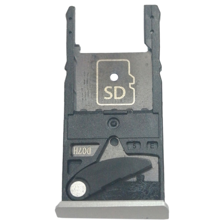 SIM Card Tray + Micro SD Card Tray for Motorola Moto X Style / XT1575(Silver) - Card Socket by PMc TechLife | Online Shopping South Africa | PMc TechLife | Buy Now Pay Later Mobicred