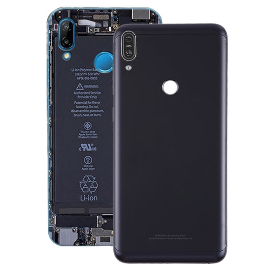 Back Cover with Camera Lens & Side Keys for Asus Zenfone Max Pro (M1) / ZB601KL(Black) - Back Cover by PMC Jewellery | Online Shopping South Africa | PMC Jewellery | Buy Now Pay Later Mobicred
