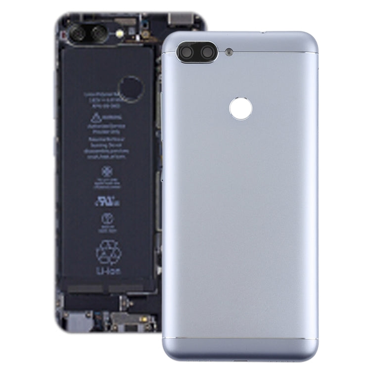 Back Cover with Camera Lens & Side Keys for Asus Zenfone Max Plus (M1) / ZB570TL(Grey) - Back Cover by PMC TechLife | Online Shopping South Africa | PMC TechLife | Buy Now Pay Later Mobicred
