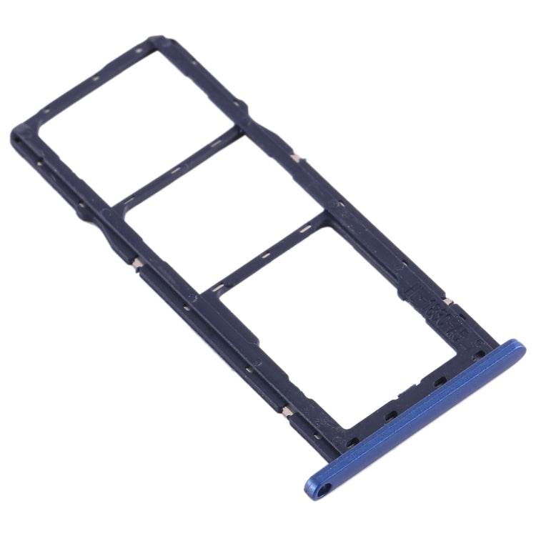 SIM Card Tray + SIM Card Tray + Micro SD Card Tray for Asus Zenfone Max M2 ZB633KL(Blue) - Card Tray by PMC Jewellery | Online Shopping South Africa | PMC Jewellery | Buy Now Pay Later Mobicred