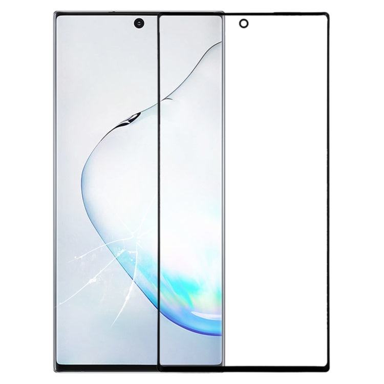 For Galaxy Note 10 + Front Screen Outer Glass Lens (Black) - free shipping - PMc TechLife - Order now!