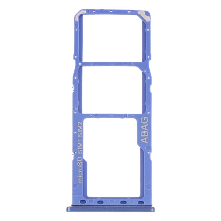 For Samsung Galaxy A21s SIM Card Tray + SIM Card Tray + Micro SD Card Tray (Blue) - free shipping - PMc TechLife - Order now!