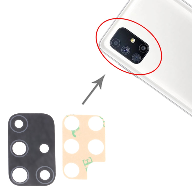 For Samsung Galaxy M51 SM-M515 10pcs Back Camera Lens - Camera by PMC Jewellery | Online Shopping South Africa | PMC Jewellery