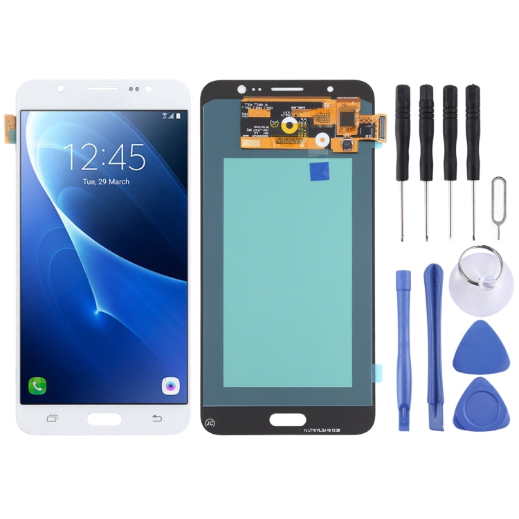 OLED LCD Screen for Samsung Galaxy J7 (2016) SM-J710 With Digitizer Full Assembly (White) - free shipping - PMc TechLife - Order now!
