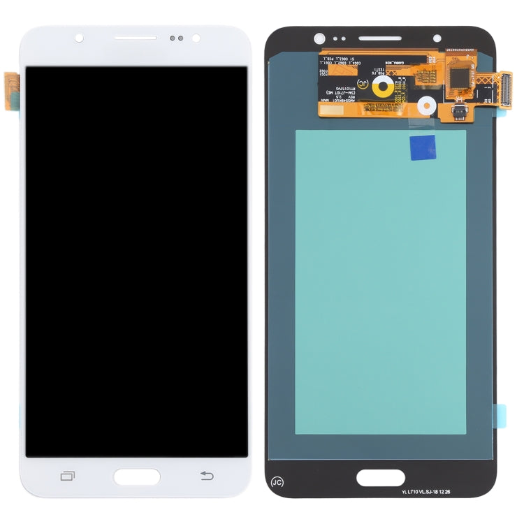 OLED LCD Screen for Samsung Galaxy J7 (2016) SM-J710 With Digitizer Full Assembly (White) - free shipping - PMc TechLife - Order now!