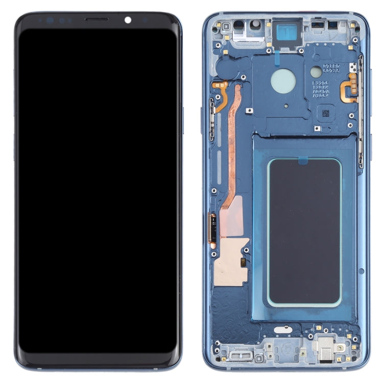OLED LCD Screen for Samsung Galaxy S9+ SM-G965 Digitizer Full Assembly with Frame (Blue) - free shipping - PMc TechLife - Order now!
