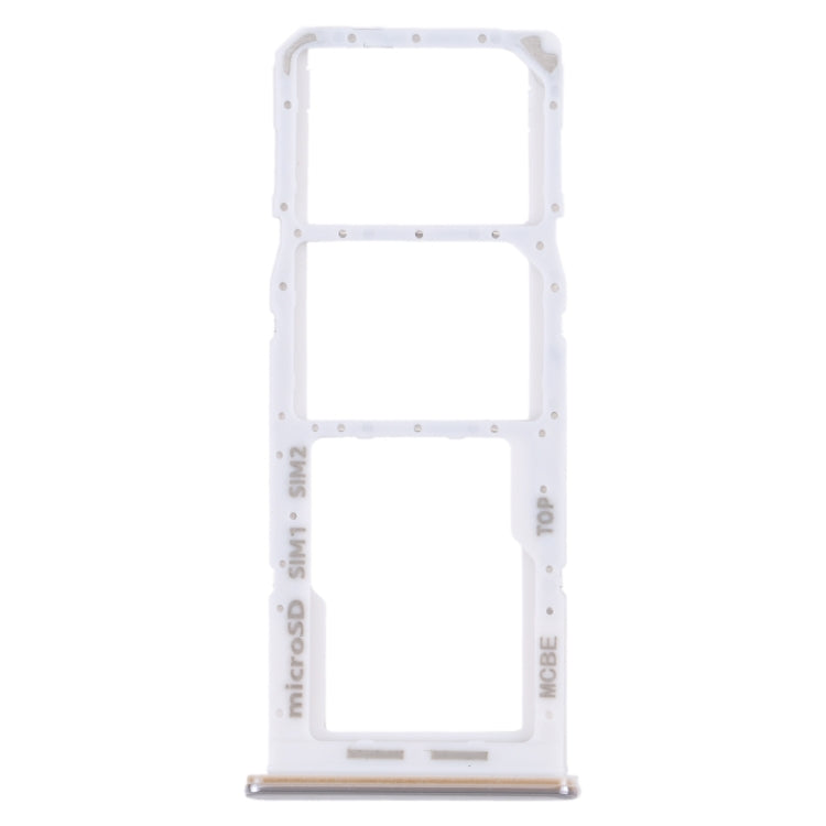 For Samsung Galaxy M32 5G SM-M326B Original SIM Card Tray + SIM Card Tray + Micro SD card tray (White) - Card Socket by PMC Jewellery | Online Shopping South Africa | PMC Jewellery | Buy Now Pay Later Mobicred