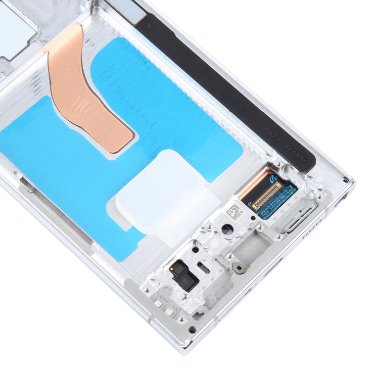 For Samsung Galaxy S22 Ultra 5G SM-S908B Original LCD Screen Digitizer Full Assembly with Frame (White) - free shipping - PMC TechLife - Order now!