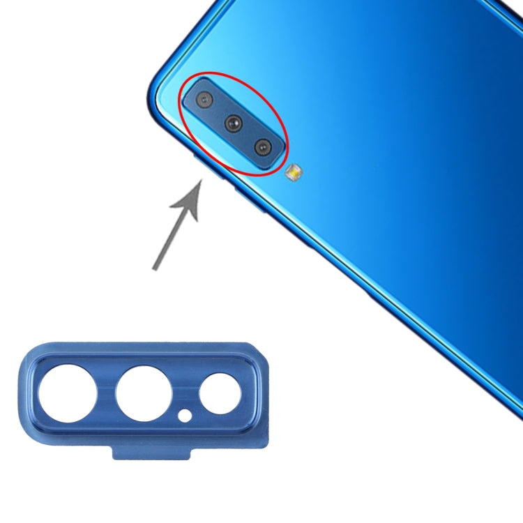 For Galaxy A7 (2018) A750F/DS 10pcs Camera Lens Cover (Blue) - Camera by PMC Jewellery | Online Shopping South Africa | PMC Jewellery | Buy Now Pay Later Mobicred