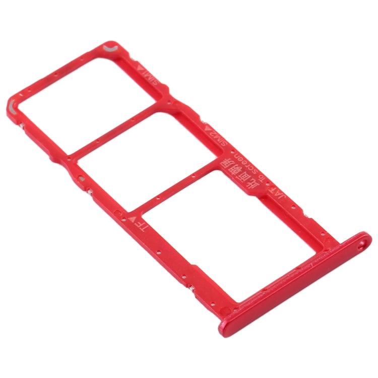SIM Card Tray + SIM Card Tray + Micro SD Card Tray for Huawei Y6s (2019) (Red) - Card Socket by PMc TechLife | Online Shopping South Africa | PMc TechLife | Buy Now Pay Later Mobicred
