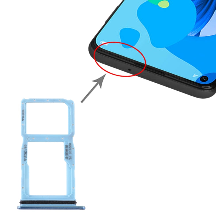 SIM Card Tray + SIM Card Tray / Micro SD Card Tray for Huawei P20 Lite (2019) (Twilight) - Card Socket by PMc TechLife | Online Shopping South Africa | PMc TechLife | Buy Now Pay Later Mobicred