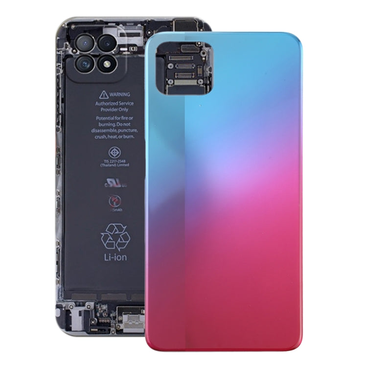 For OPPO A72 5G PDYM20 Battery Back Cover (Blue) - Back Cover by PMC Jewellery | Online Shopping South Africa | PMC Jewellery | Buy Now Pay Later Mobicred