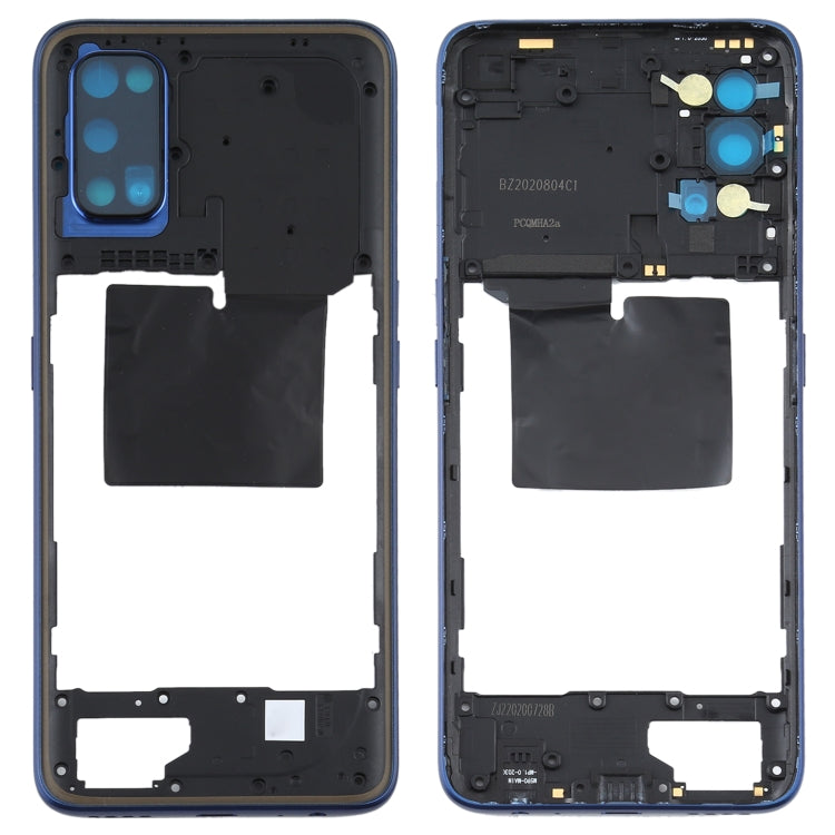 For OPPO Realme Q2 Pro Back Housing Frame (Black) - Frame Bezel Plate by PMC Jewellery | Online Shopping South Africa | PMC Jewellery | Buy Now Pay Later Mobicred