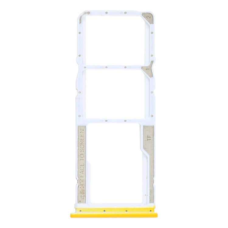 SIM Card Tray + SIM Card Tray + Micro SD Card Tray for Xiaomi Poco M3 M2010J19CG M2010J19CI (Yellow) - Card Tray by PMC Jewellery | Online Shopping South Africa | PMC Jewellery | Buy Now Pay Later Mobicred