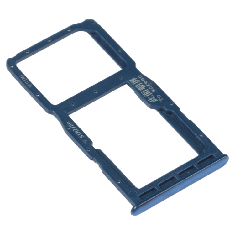 SIM Card Tray + SIM Card Tray / Micro SD Card Tray for Huawei Nova 4e(Blue) - Card Socket by PMc TechLife | Online Shopping South Africa | PMc TechLife | Buy Now Pay Later Mobicred