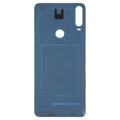 For Alcatel 3x (2019) 5048 5048U 5048Y Glass Battery Back Cover  (Black) - Back Cover by PMC Jewellery | Online Shopping South Africa | PMC Jewellery | Buy Now Pay Later Mobicred