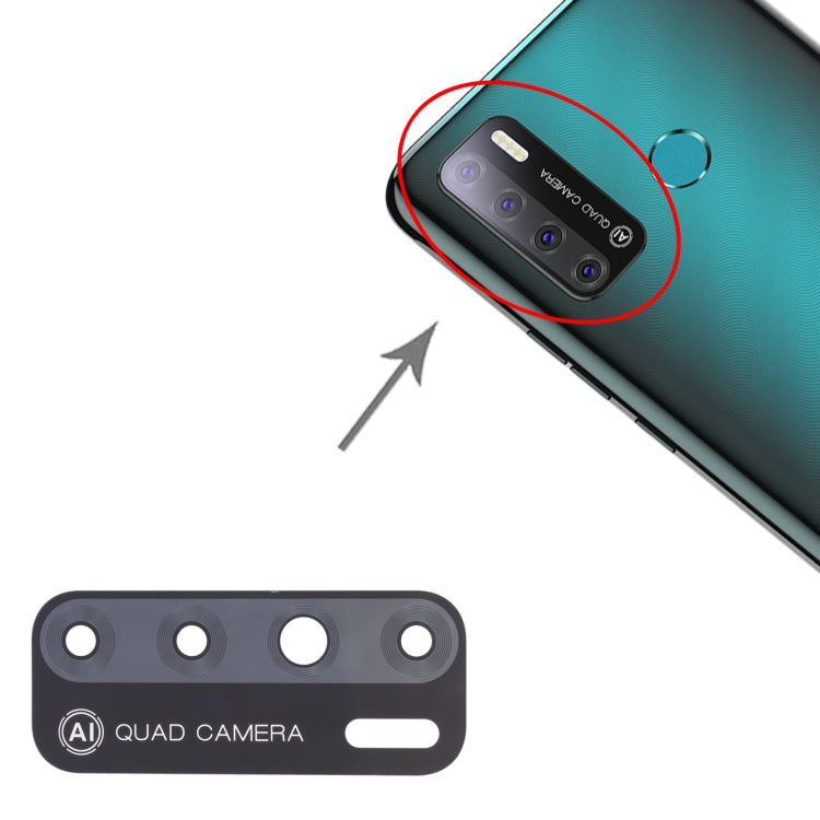 For Tecno Pouvoir 4 / 4 Pro LC7 10pcs Back Camera Lens - Camera Parts by PMc TechLife | Online Shopping South Africa | PMc TechLife | Buy Now Pay Later Mobicred