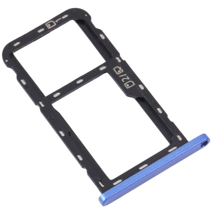 For ZTE Blade A52 SIM Card Tray + SIM Card Tray / Micro SD Card Tray (Blue) - For ZTE by PMc TechLife | Online Shopping South Africa | PMc TechLife | Buy Now Pay Later Mobicred