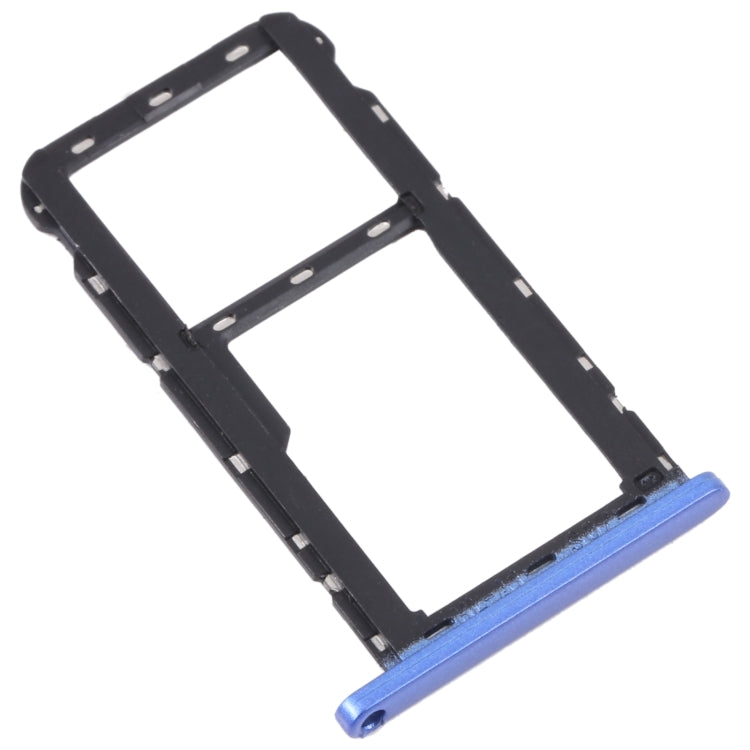 For ZTE Blade A52 SIM Card Tray + SIM Card Tray / Micro SD Card Tray (Blue) - For ZTE by PMc TechLife | Online Shopping South Africa | PMc TechLife | Buy Now Pay Later Mobicred