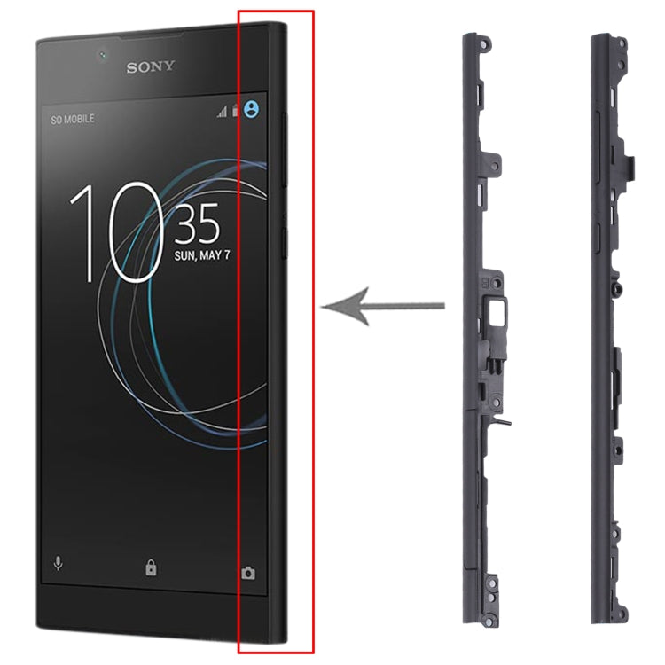 1 Pair Side Part Sidebar For Sony Xperia L1(Black) - free shipping - PMc TechLife - Order now!