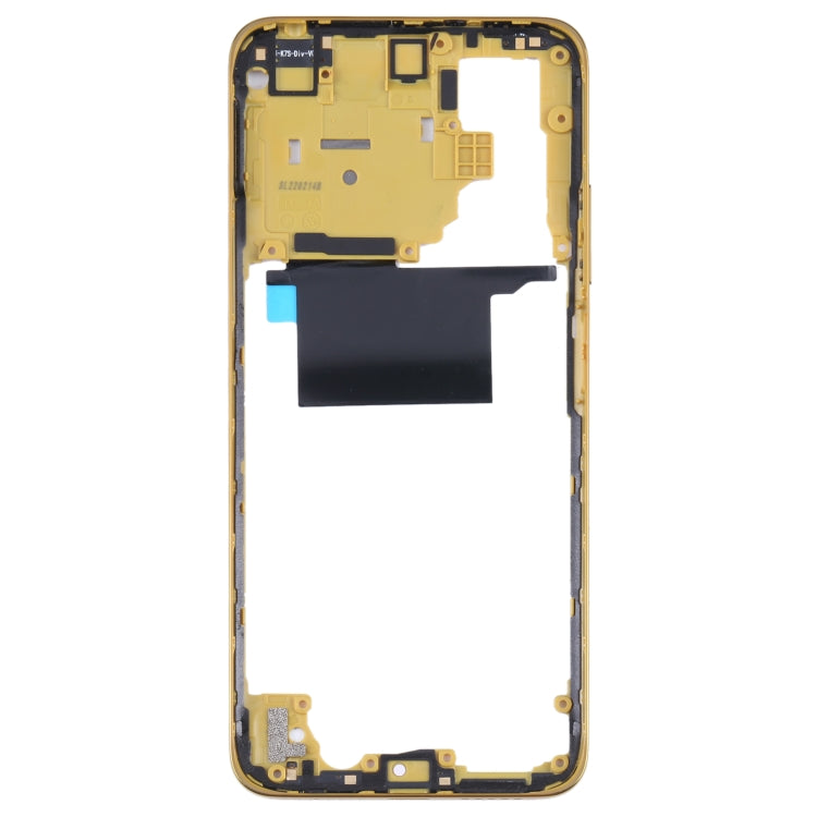 Original Middle Frame Bezel Plate for Xiaomi Poco M4 Pro 4G MZB0B5VIN(Yellow) - Frame Bezel Plate by PMC Jewellery | Online Shopping South Africa | PMC Jewellery | Buy Now Pay Later Mobicred