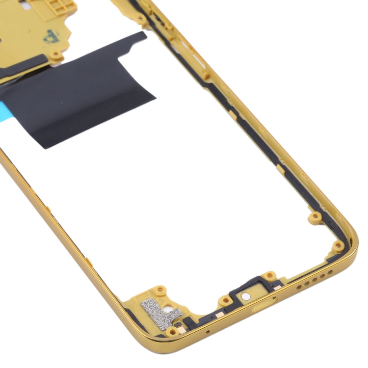 Original Middle Frame Bezel Plate for Xiaomi Poco M4 Pro 4G MZB0B5VIN(Yellow) - Frame Bezel Plate by PMC Jewellery | Online Shopping South Africa | PMC Jewellery | Buy Now Pay Later Mobicred