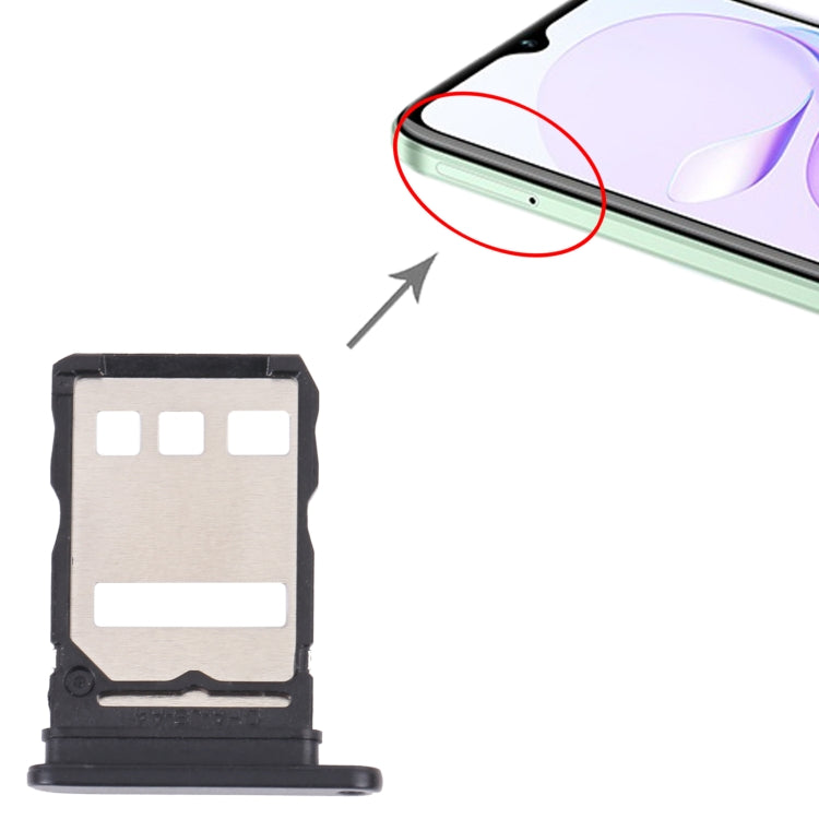 SIM Card Tray + SIM Card Tray for Huawei Nzone S7 5G (Black) - free shipping - PMc TechLife - Order now!
