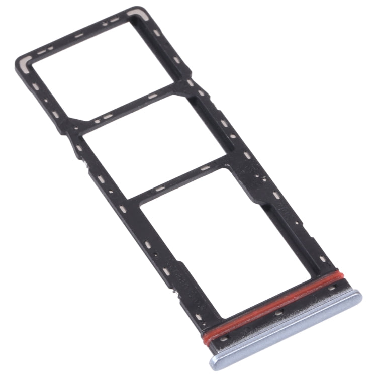 For Infinix Zero 8i X687B SIM Card Tray + SIM Card Tray + Micro SD Card Tray (Silver) - Card Tray by PMc TechLife | Online Shopping South Africa | PMc TechLife | Buy Now Pay Later Mobicred