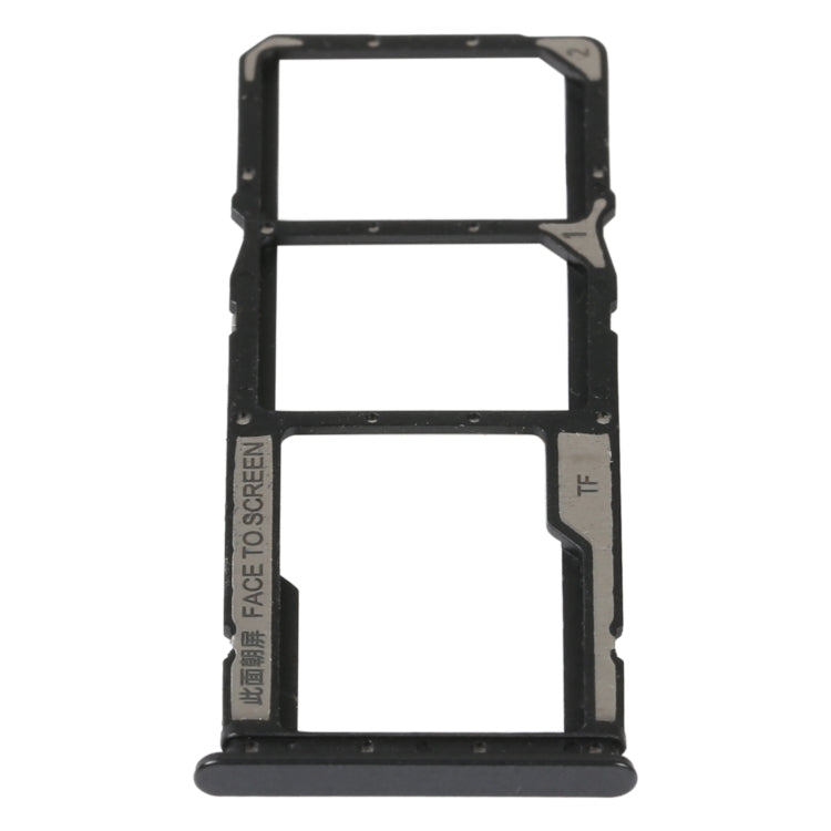 SIM Card Tray + SIM Card Tray + Micro SD Card Tray For Xiaomi Redmi Note 11E (Black) - Card Tray by PMc TechLife | Online Shopping South Africa | PMc TechLife | Buy Now Pay Later Mobicred