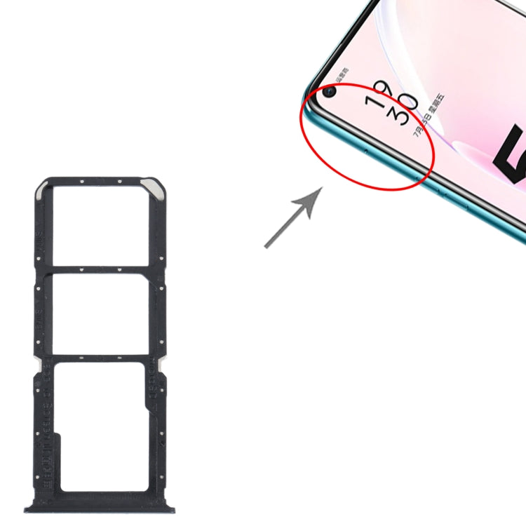 For OPPO A93s 5G SIM Card Tray + SIM Card Tray + Micro SD Card Tray (Grey) - free shipping - PMc TechLife - Order now!