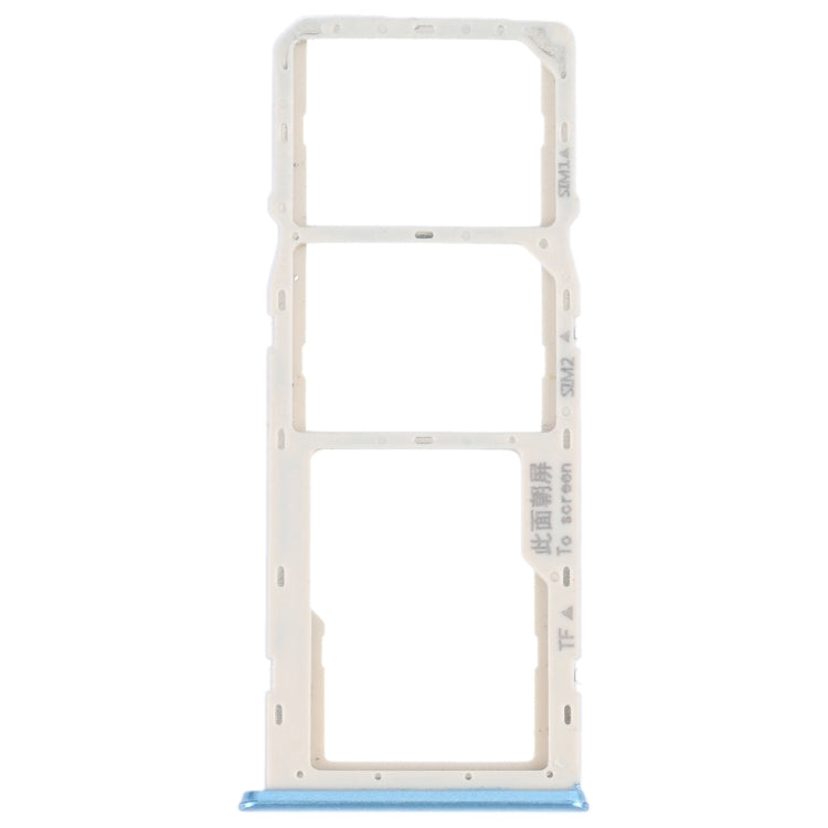 For OPPO A16K SIM Card Tray + SIM Card Tray + Micro SD Card Tray (Blue) - Card Socket by PMc TechLife | Online Shopping South Africa | PMc TechLife | Buy Now Pay Later Mobicred