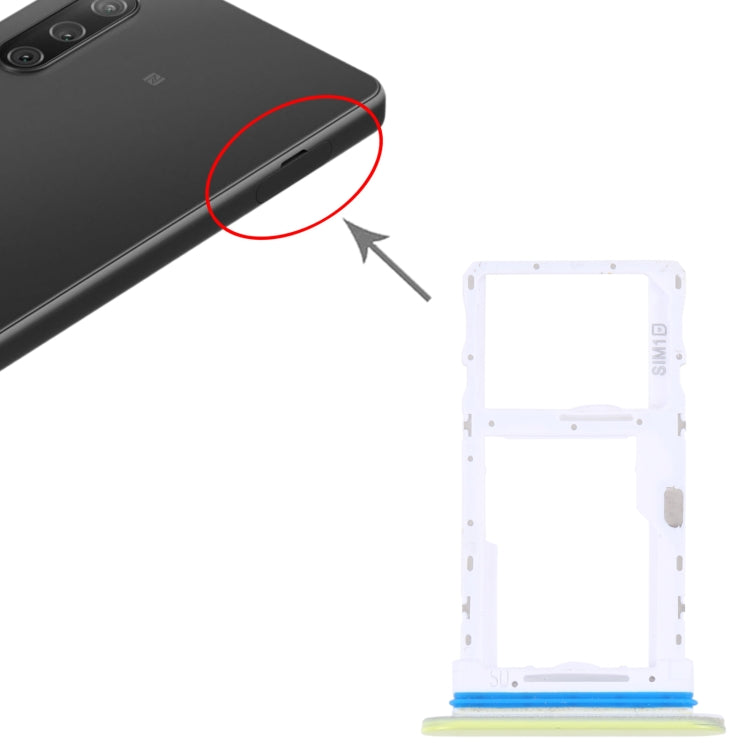 For Sony Xperia 10 IV Original SIM Card Tray + SIM / Micro SD Card Tray (Yellow) - Card Tray by PMC TechLife | Online Shopping South Africa | PMC TechLife