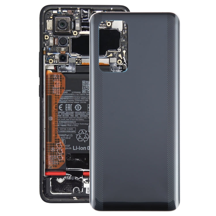For Xiaomi Poco F5 Pro OEM Glass Material Battery Back Cover(Black) - Back Cover by PMC TechLife | Online Shopping South Africa | PMC TechLife | Buy Now Pay Later Mobicred