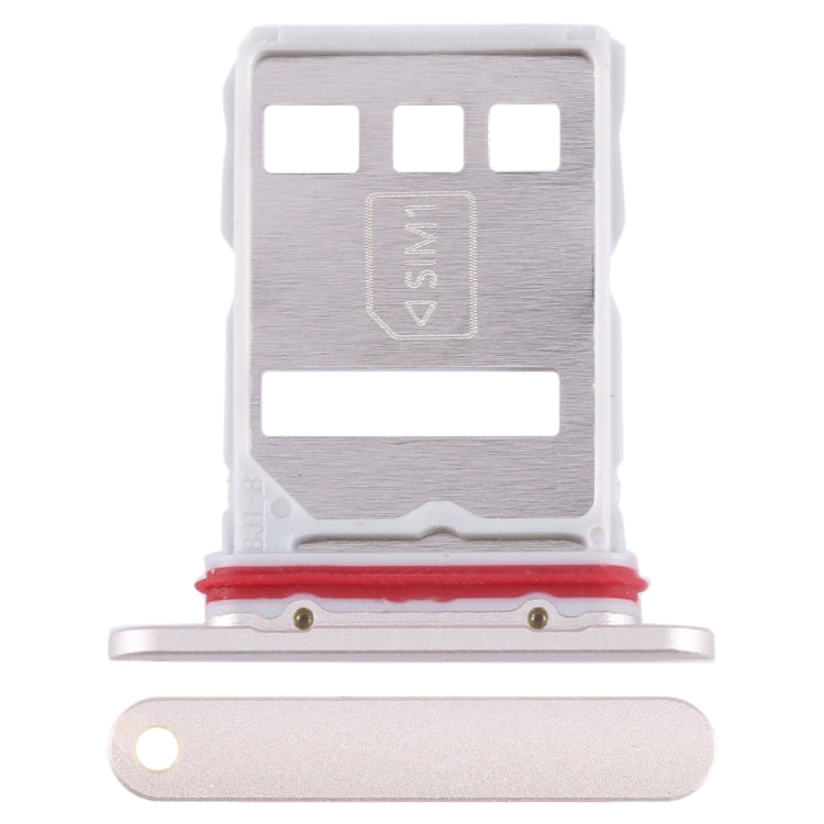 For Huawei Mate 60 SIM + NM Card Tray (Gold) - Card Socket by PMc TechLife | Online Shopping South Africa | PMc TechLife | Buy Now Pay Later Mobicred