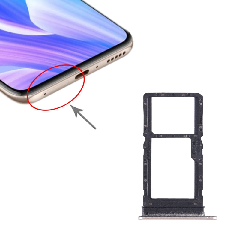 For Huawei Enjoy 30 Plus SIM + SIM / Micro SD Card Tray (Gold) - Card Socket by PMc TechLife | Online Shopping South Africa | PMc TechLife | Buy Now Pay Later Mobicred