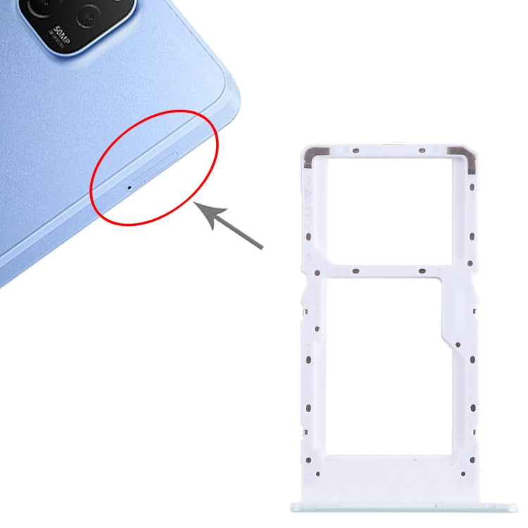 For Huawei nova Y61 SIM + SIM / Micro SD Card Tray (Green) - Card Socket by PMC TechLife | Online Shopping South Africa | PMC TechLife