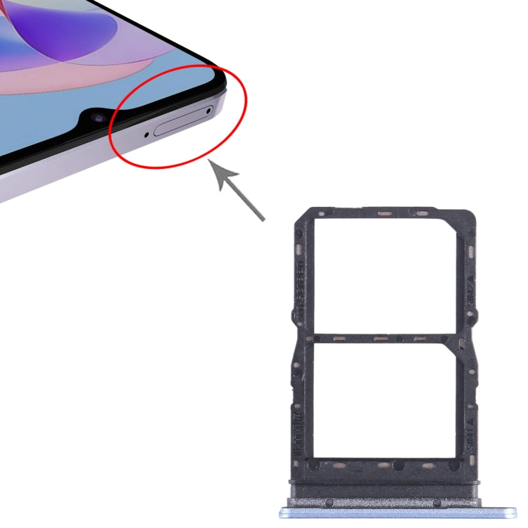 For Honor Play 40S SIM + SIM Card Tray (Blue) - Card Socket by PMc TechLife | Online Shopping South Africa | PMc TechLife | Buy Now Pay Later Mobicred