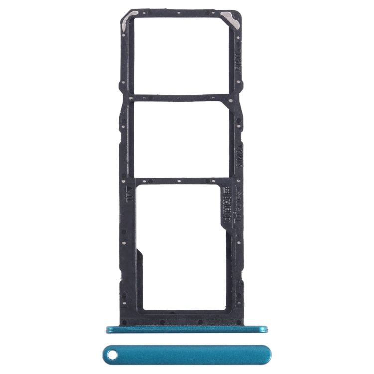 For Honor 20 SE SIM + SIM + Micro SD Card Tray (Green) - Card Socket by PMc TechLife | Online Shopping South Africa | PMc TechLife | Buy Now Pay Later Mobicred