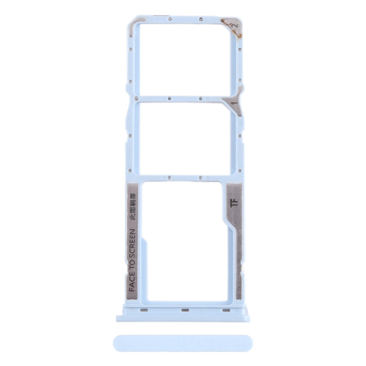 For Xiaomi Redmi A2 SIM Card Tray + SIM Card Tray + Micro SD Card Tray (Blue) - Card Tray by PMC Jewellery | Online Shopping South Africa | PMC Jewellery