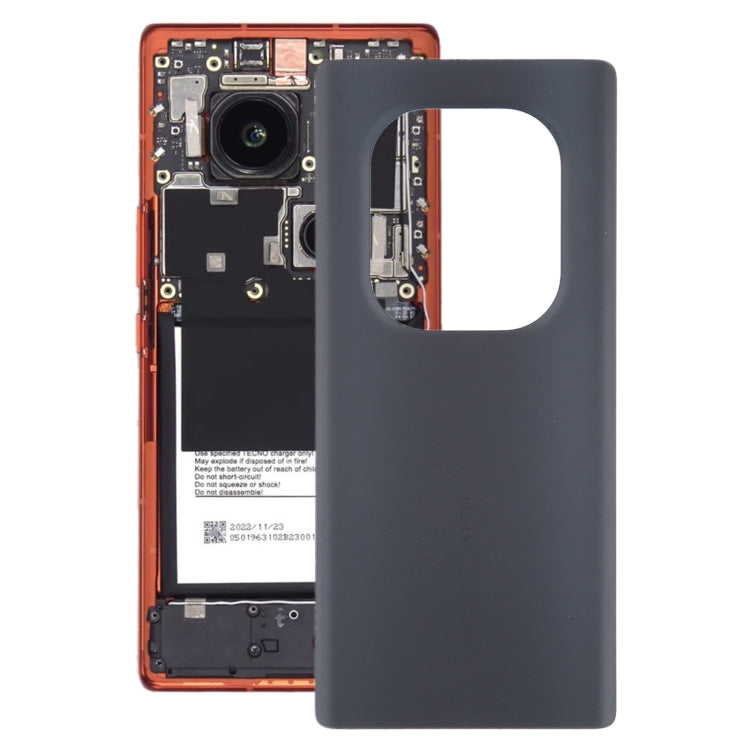 For Tecno Phantom X2 Pro AD9 Original Battery Back Cover(Black) - Back Cover by PMC TechLife | Online Shopping South Africa | PMC TechLife