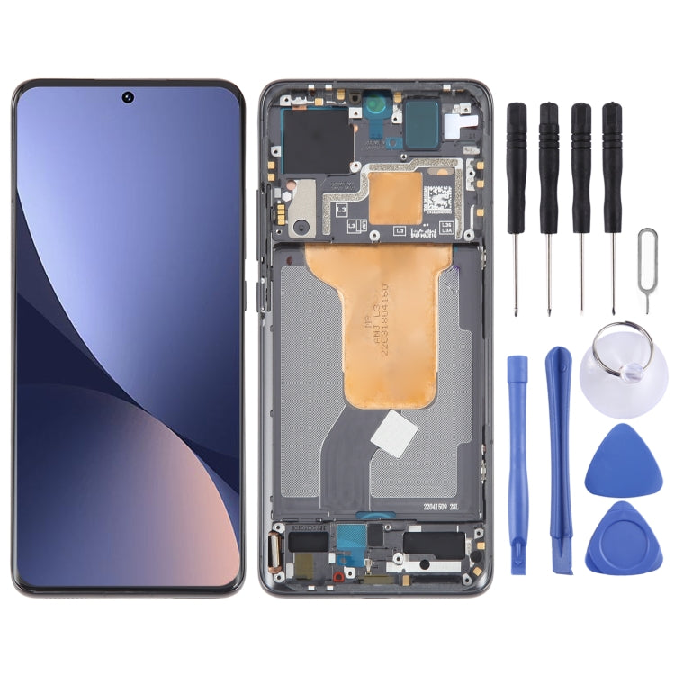 For Xiaomi 12X Original AMOLED Material LCD Screen Digitizer Full Assembly with Frame (Black) - LCD Screen by PMC TechLife | Online Shopping South Africa | PMC TechLife