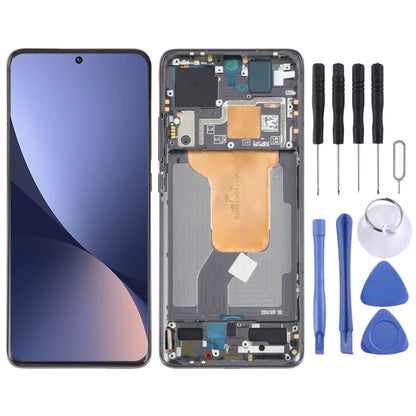 For Xiaomi 12X Original AMOLED Material LCD Screen Digitizer Full Assembly with Frame (Black) - LCD Screen by PMC Jewellery | Online Shopping South Africa | PMC Jewellery