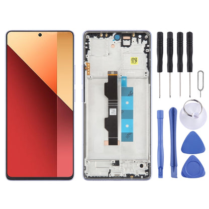 For Xiaomi Redmi Note 13 Pro 4G Original AMOLED Material LCD Screen Digitizer Full Assembly with Frame (Purple) - LCD Screen by PMC Jewellery | Online Shopping South Africa | PMC Jewellery